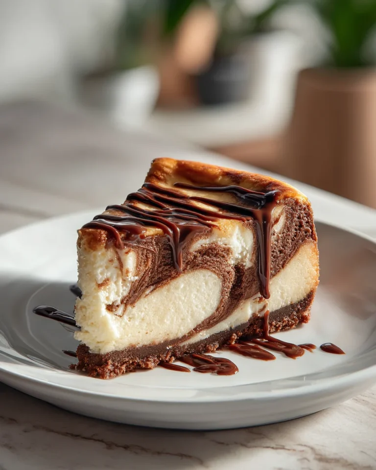 Espresso Chocolate Swirl Cheesecake