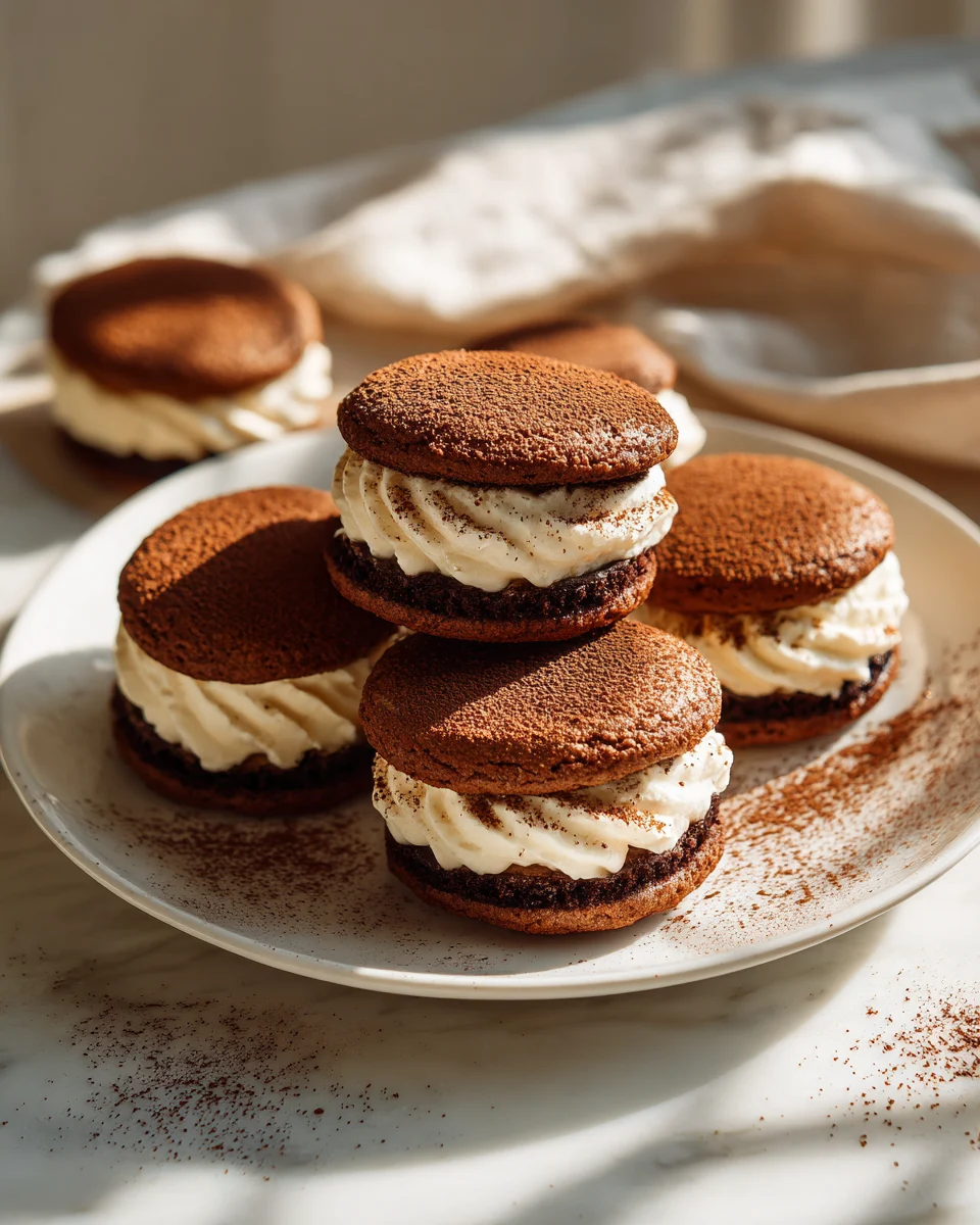 Espresso Tiramisu Cookie Sandwiches