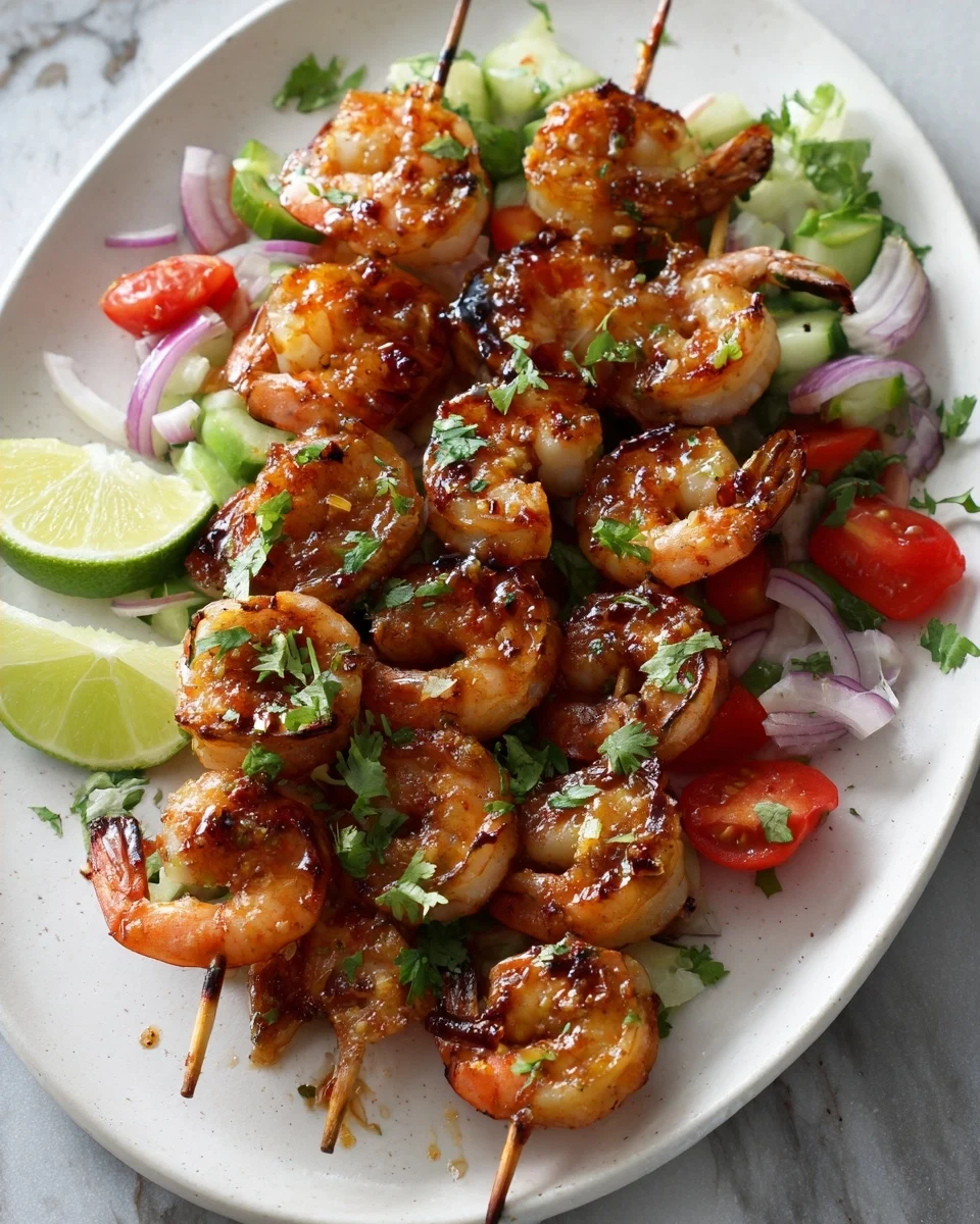 Firecracker Shrimp Skewers