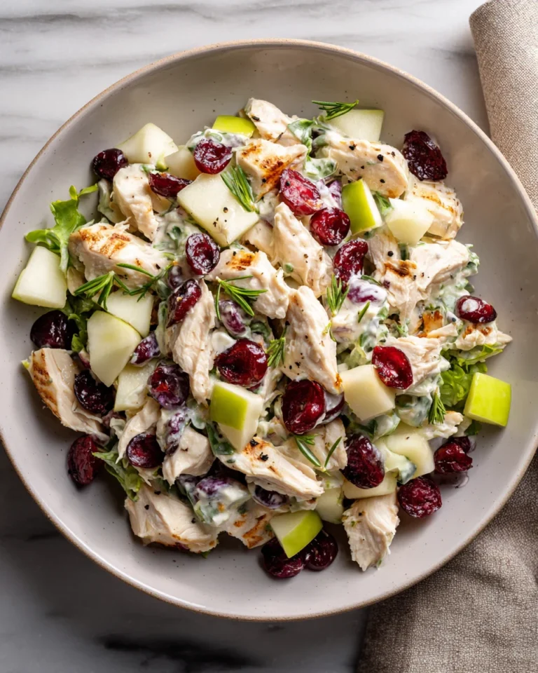 Fresh Apple Cranberry Chicken Salad