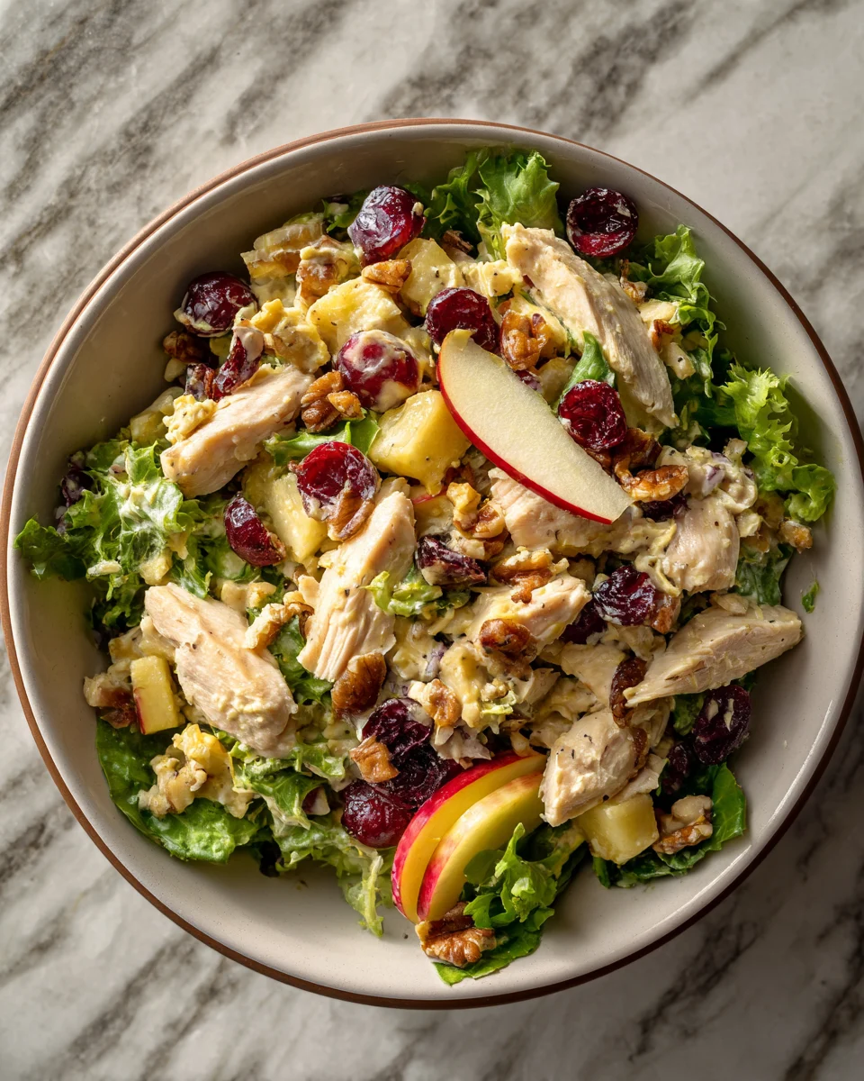 Fresh Apple Cranberry Chicken Salad
