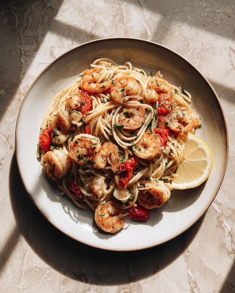 Garlic Butter Seafood Pasta