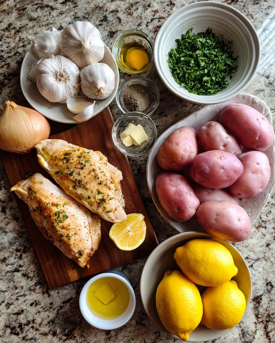 Garlic Herb Chicken Potato Bowls