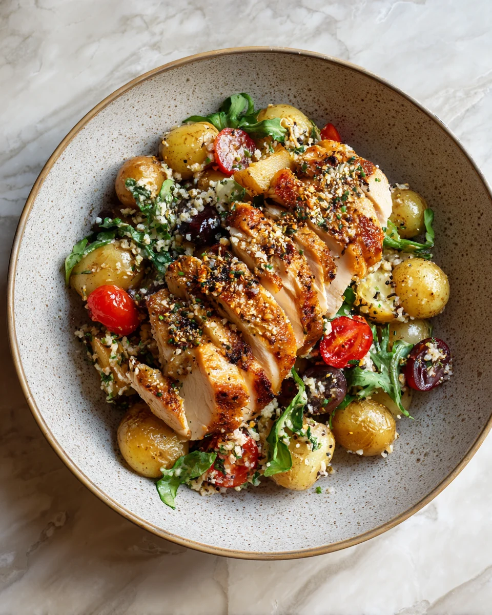 Garlic Herb Chicken Potato Bowls