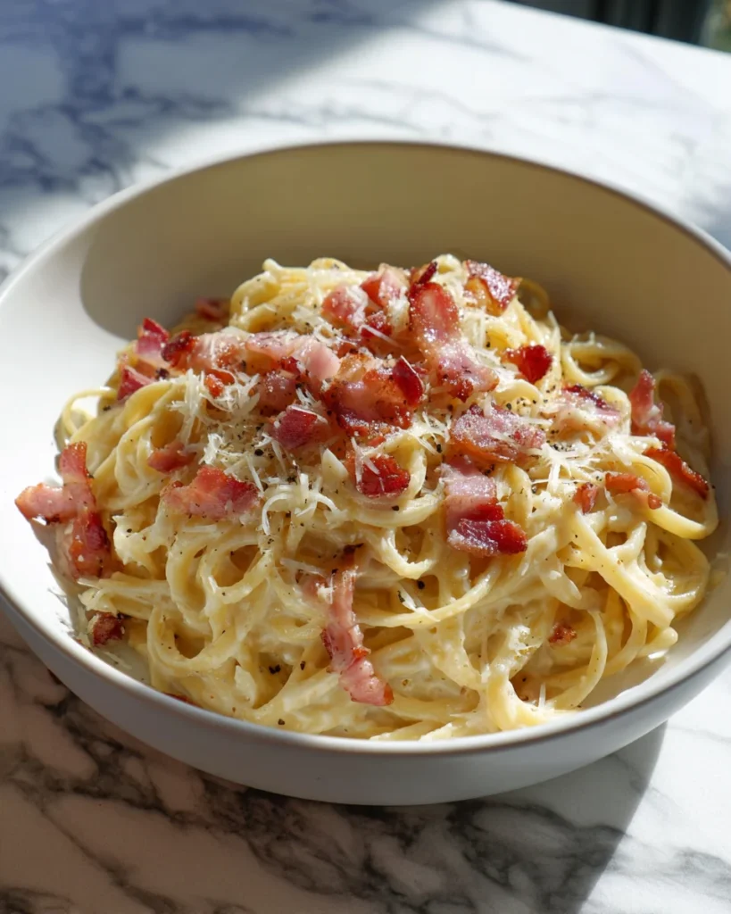 Garlic Parmesan Carbonara Ramen