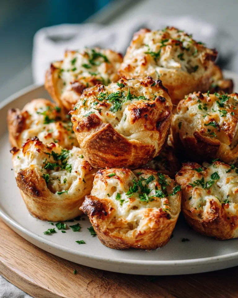Garlic Parmesan Crab Crescent Bake