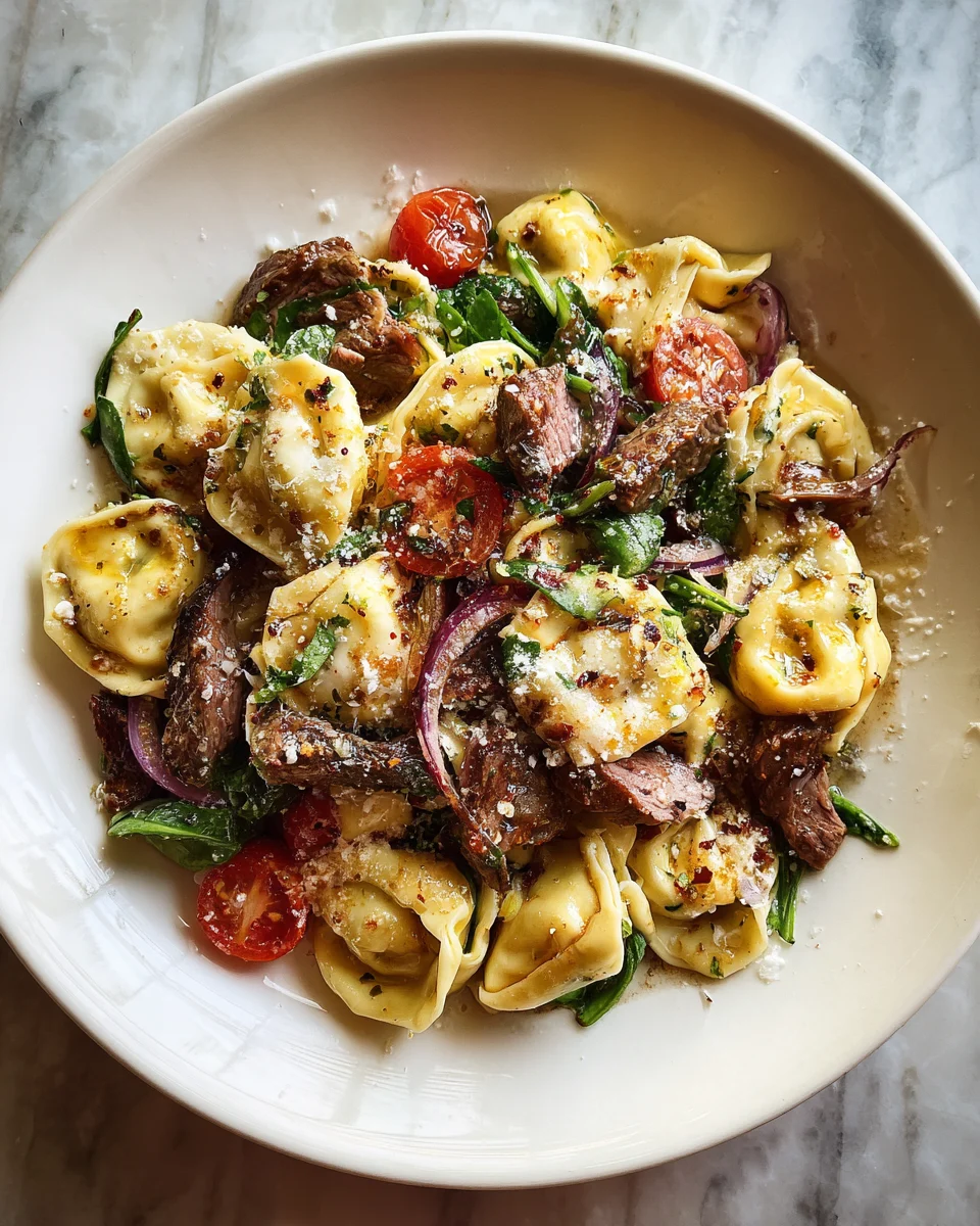 Garlic Steak Tortellini