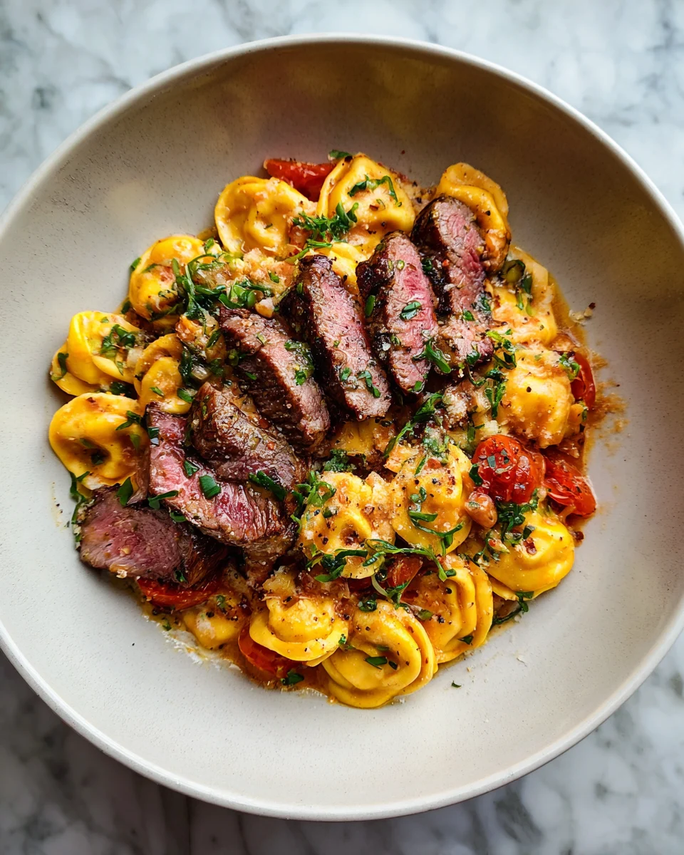 Garlic Steak Tortellini