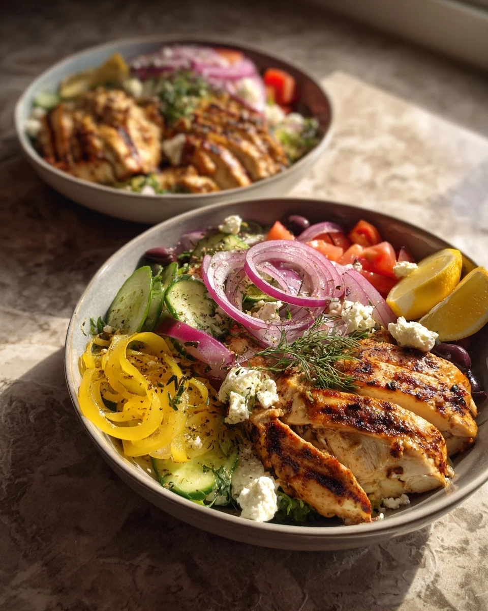 Greek Chicken Bowls