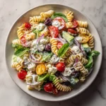 Greek Yogurt Ranch Pasta Salad