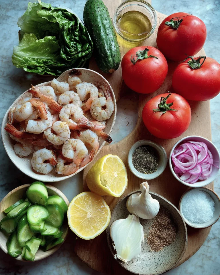 Grilled Garlic Lime Shrimp Salad