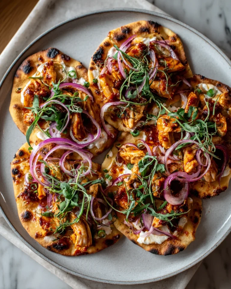 Harissa Honey Chicken Flatbreads: A Flavorful Delight
