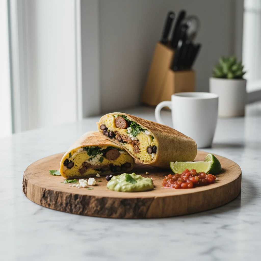 High Protein Breakfast Burrito
