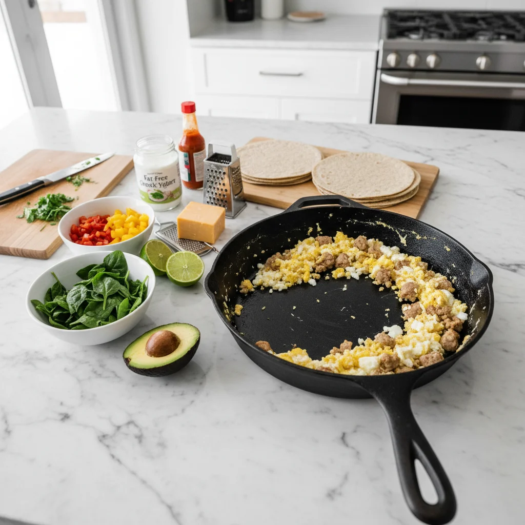 High Protein Breakfast Burrito