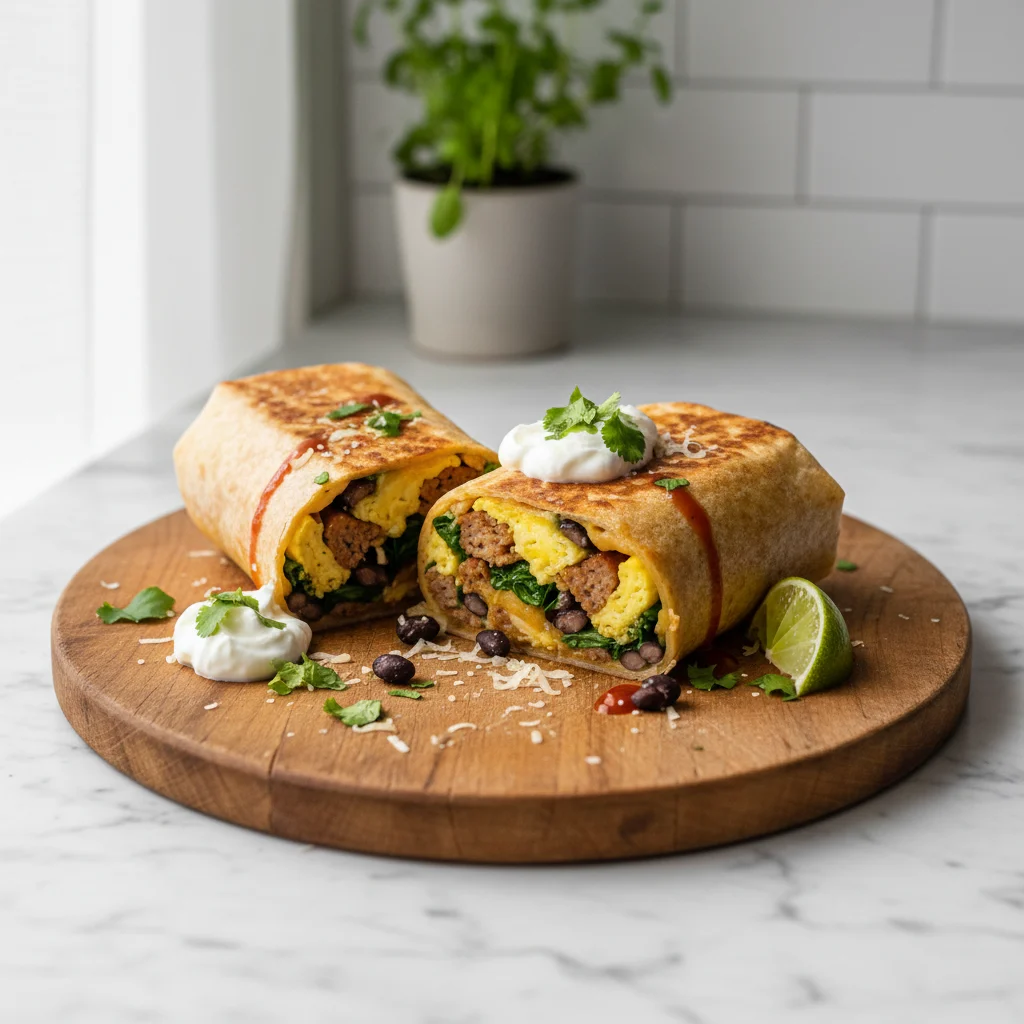 High Protein Breakfast Burrito