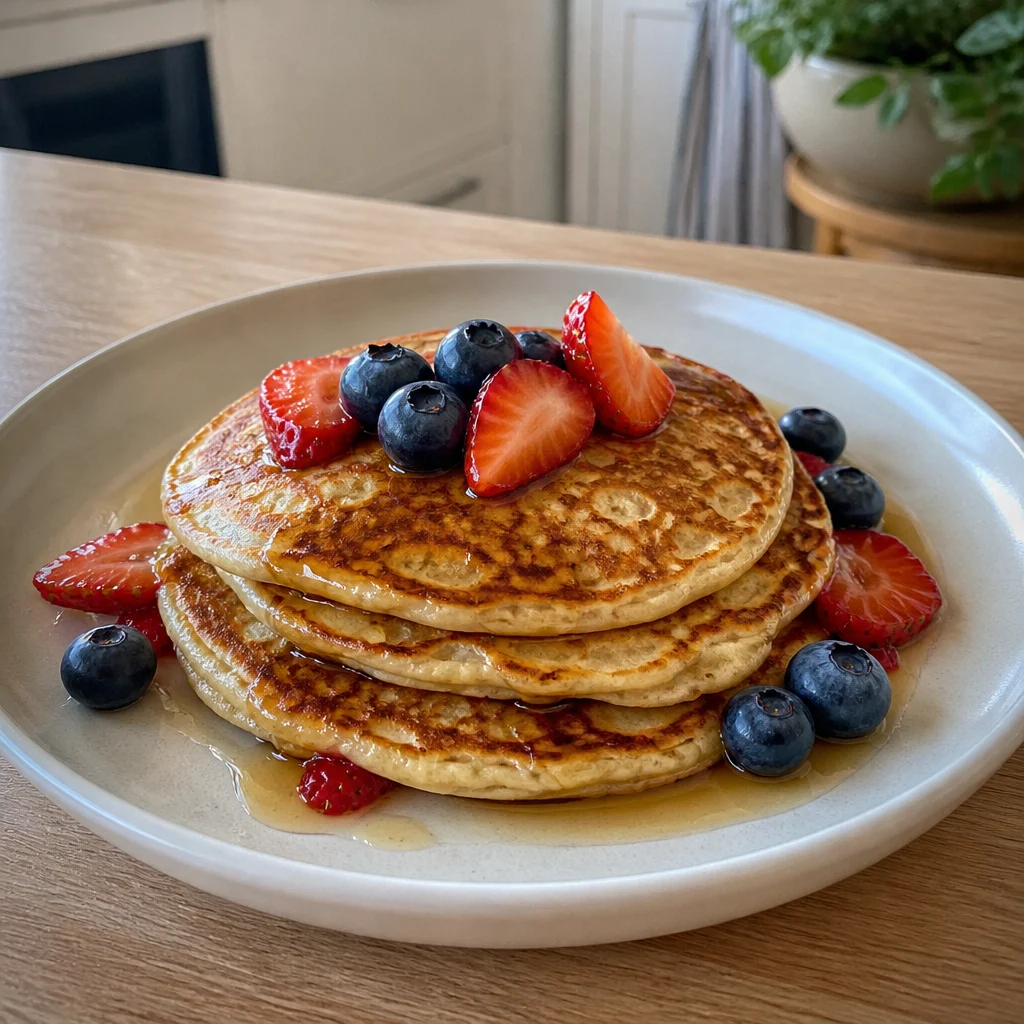 High Protein Cottage Cheese Pancakes