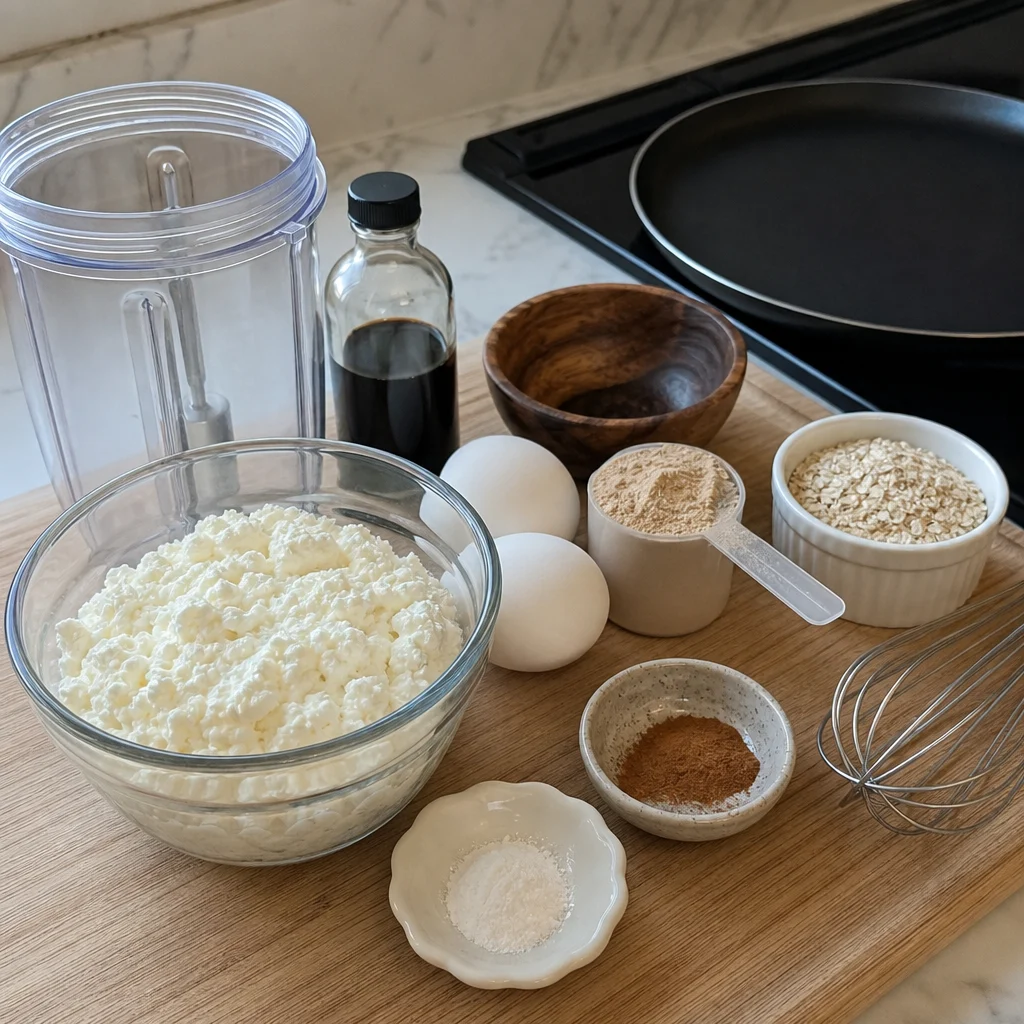 High Protein Cottage Cheese Pancakes