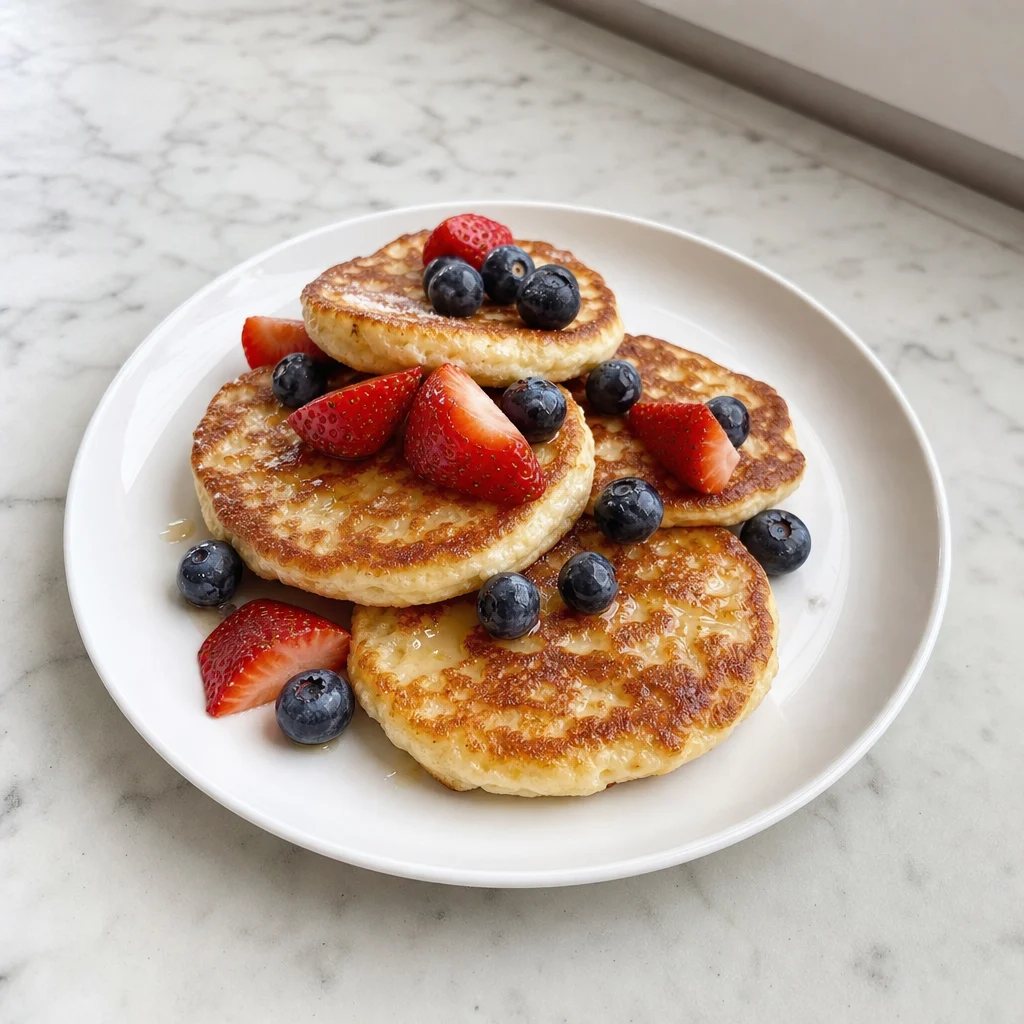High Protein Cottage Cheese Pancakes