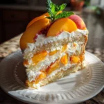 Honey Peach Mascarpone Layer Cake