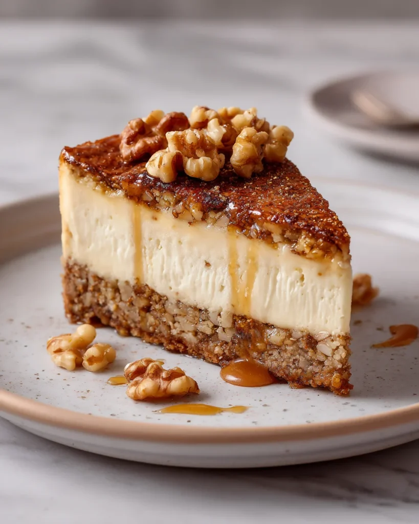 Honey Walnut Baklava Cheesecake