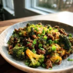 Keto Hamburger Broccoli Skillet