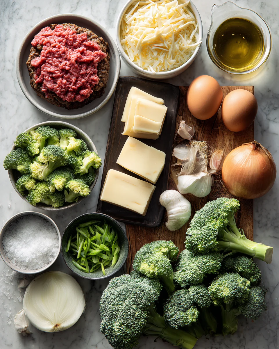 Keto Hamburger Broccoli Skillet
