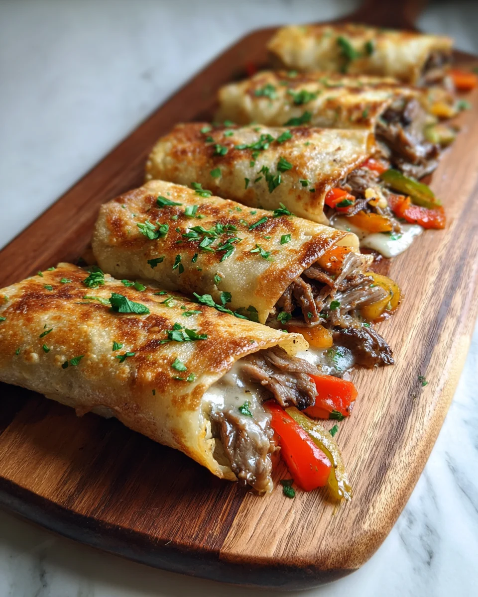 Keto Philly Cheesesteak Roll Ups