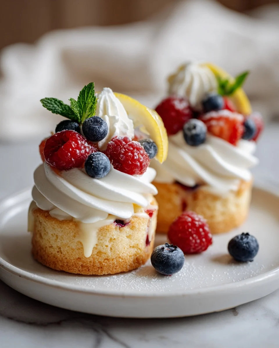 Lemon Berry Shortcake Cups