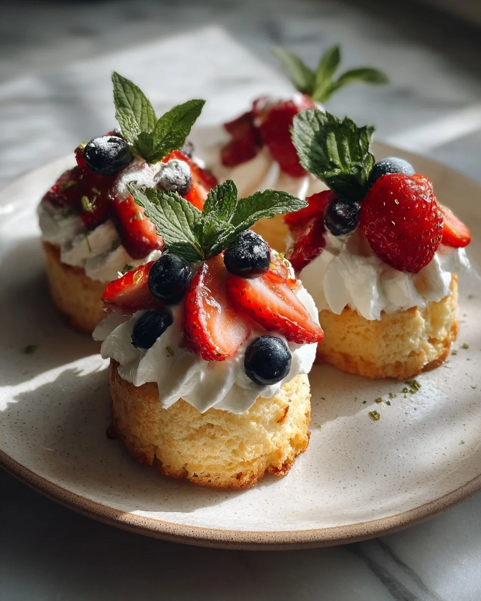 Lemon Berry Shortcake Cups