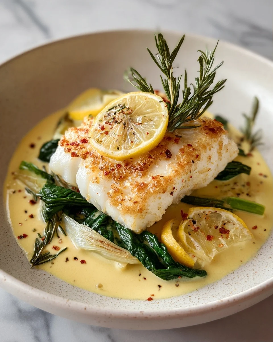 Lemon Butter Baked Cod Recipe