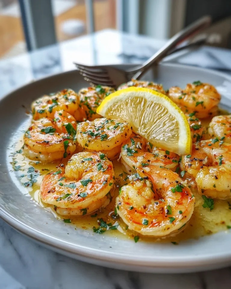 Lemon Garlic Shrimp Skillet Recipe