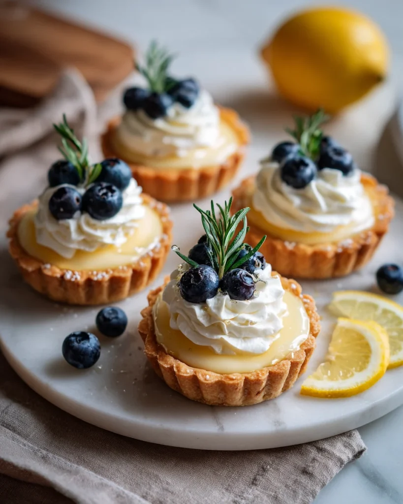 Lemon Honey Mascarpone Tartlets