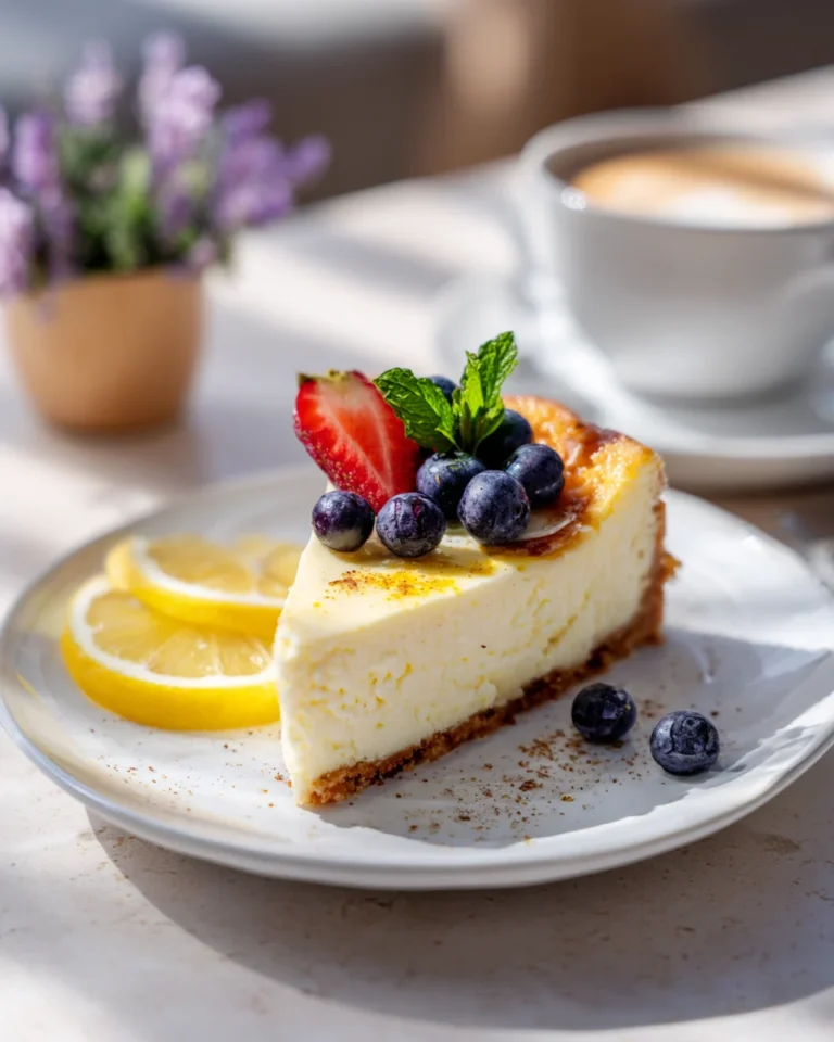 Lemon Lavender Cheesecake
