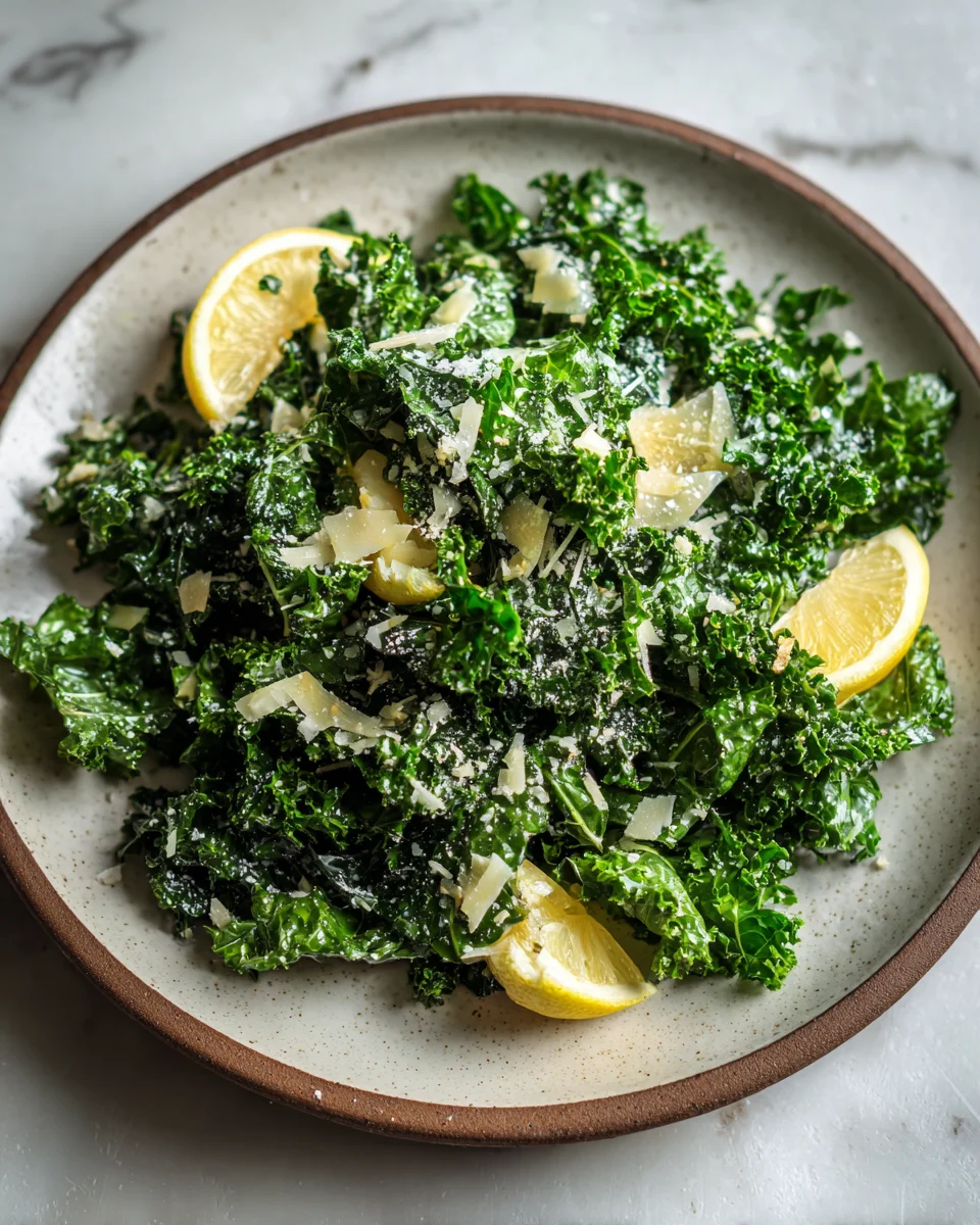 Lemon Parmesan Kale Salad