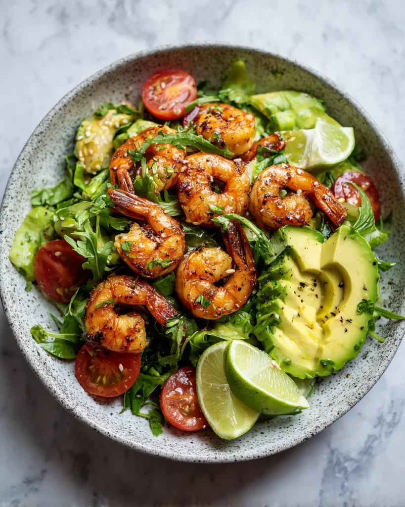 Lime Shrimp Avocado Salad