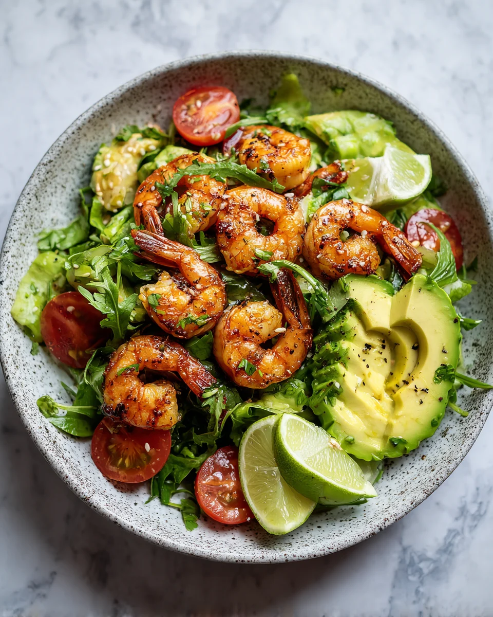 Lime Shrimp Avocado Salad