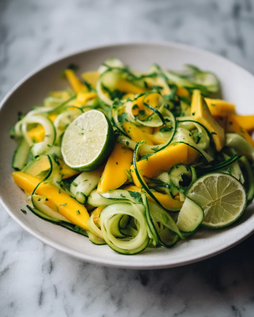 Mango Avocado Cucumber Lime Salad