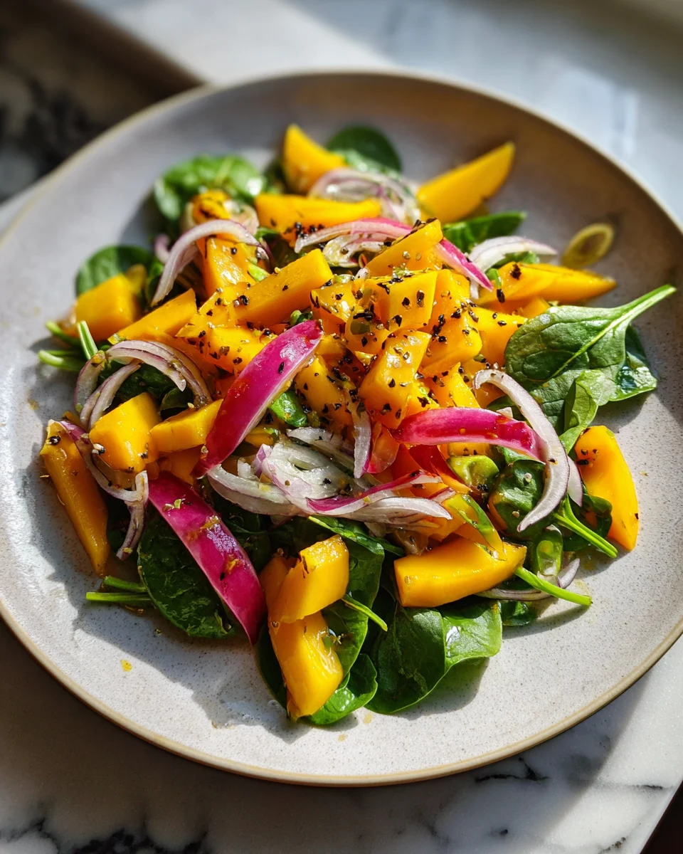 Mango Spinach Salad