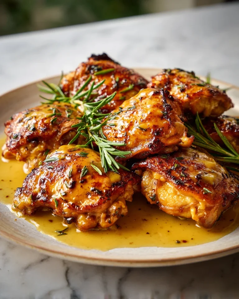 Maple Dijon Chicken Thighs