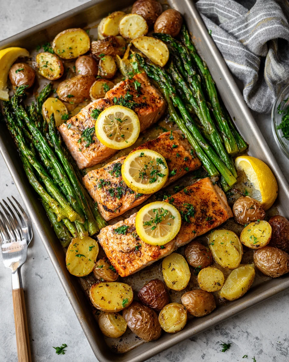 Maple Dijon Salmon Sheet Pan Dinner
