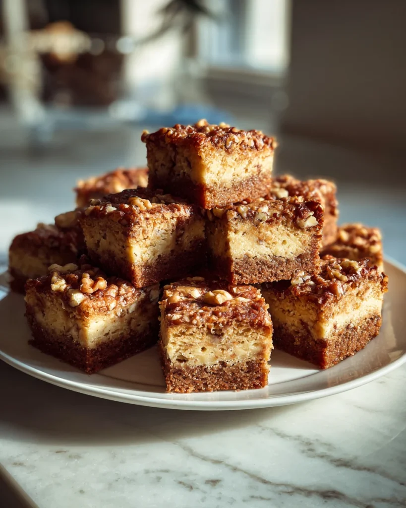 Maple Walnut Butter Cake Squares