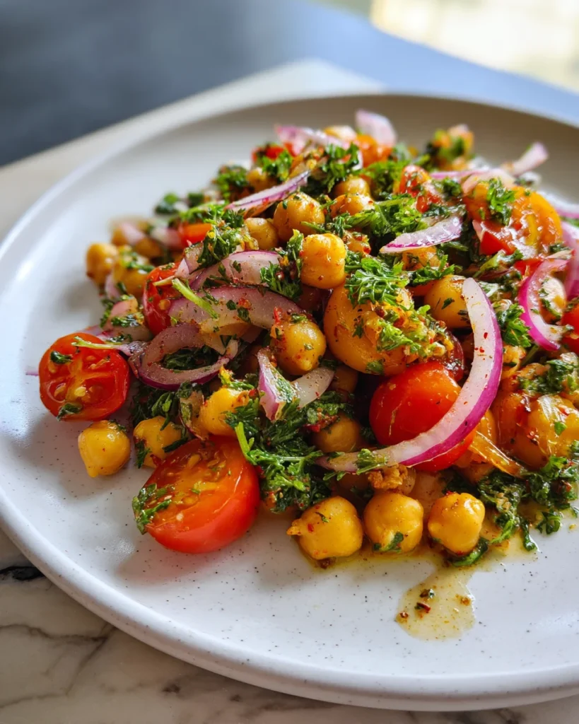 Mediterranean Chickpea Herb Salad