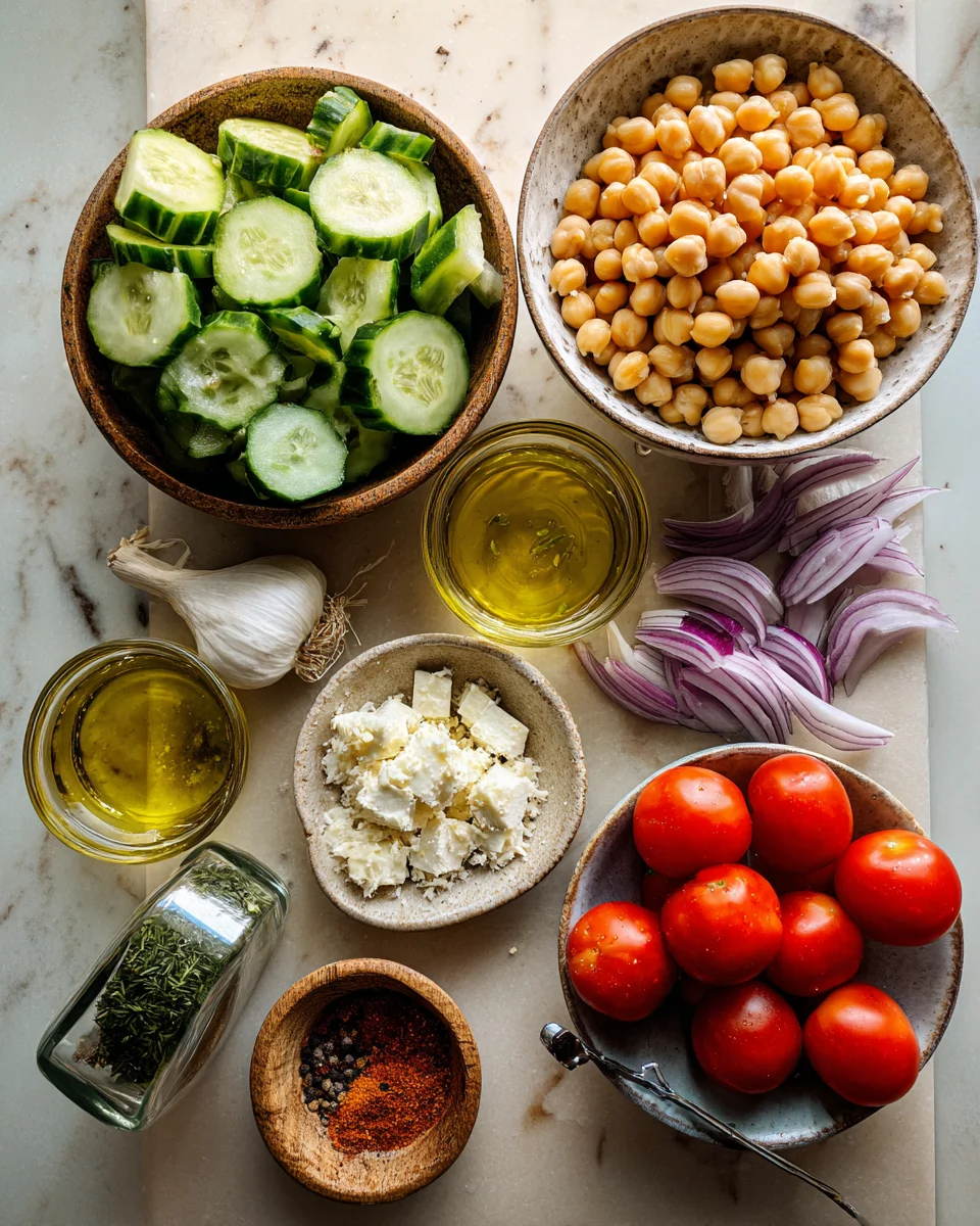 Mediterranean Chickpea Herb Salad