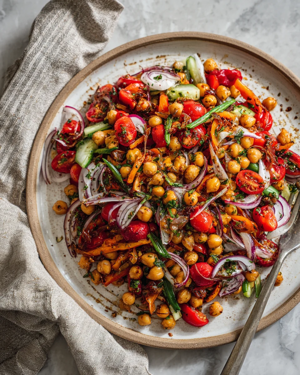 Mediterranean Chickpea Herb Salad