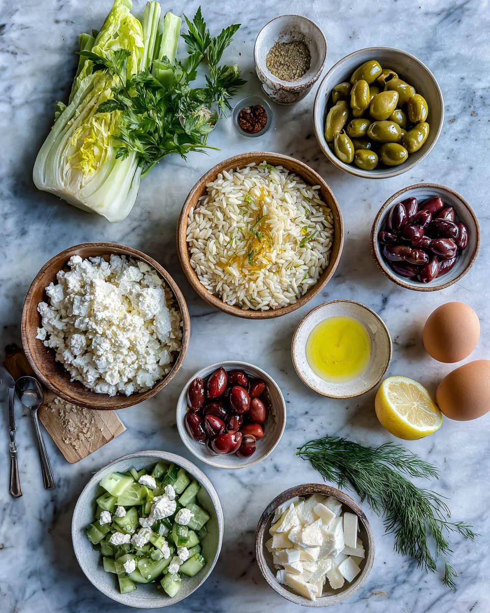 Mediterranean Feta Olive Orzo Bowl