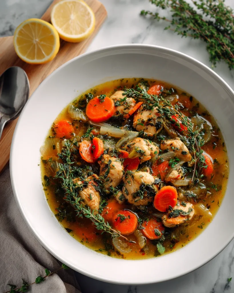 Mediterranean Lemon Herb Chicken Stew
