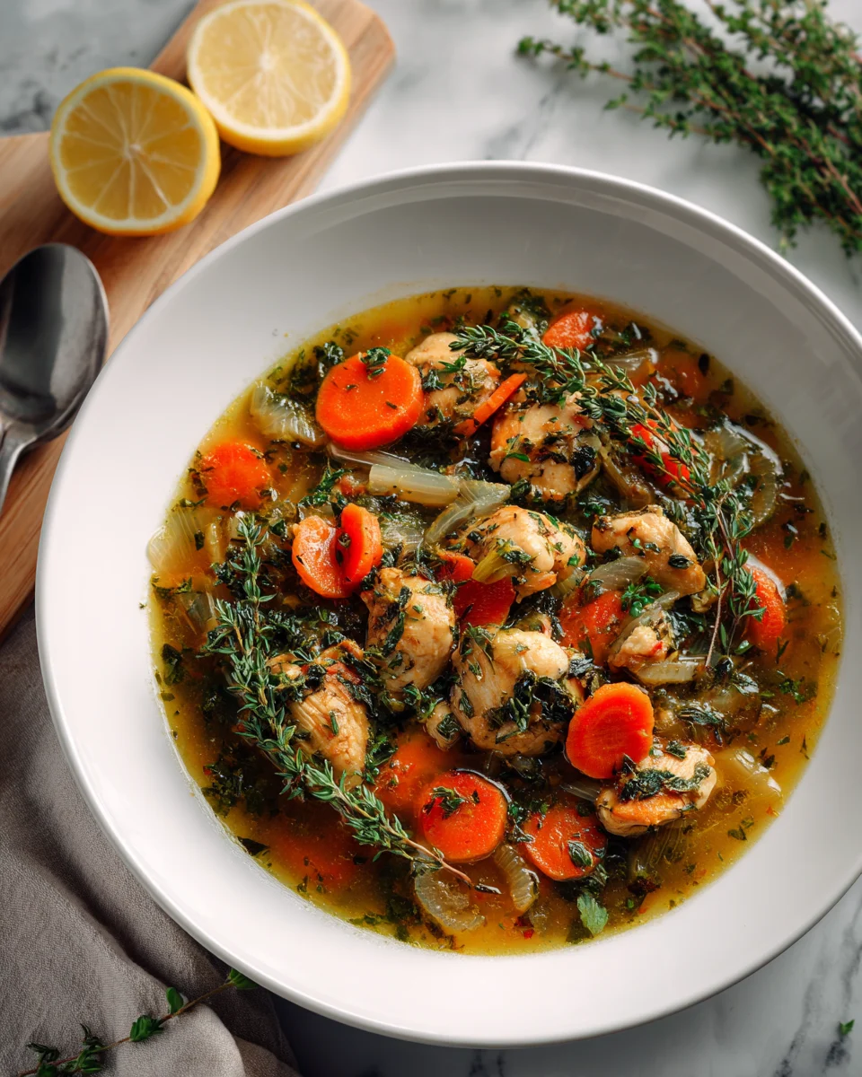 Mediterranean Lemon Herb Chicken Stew