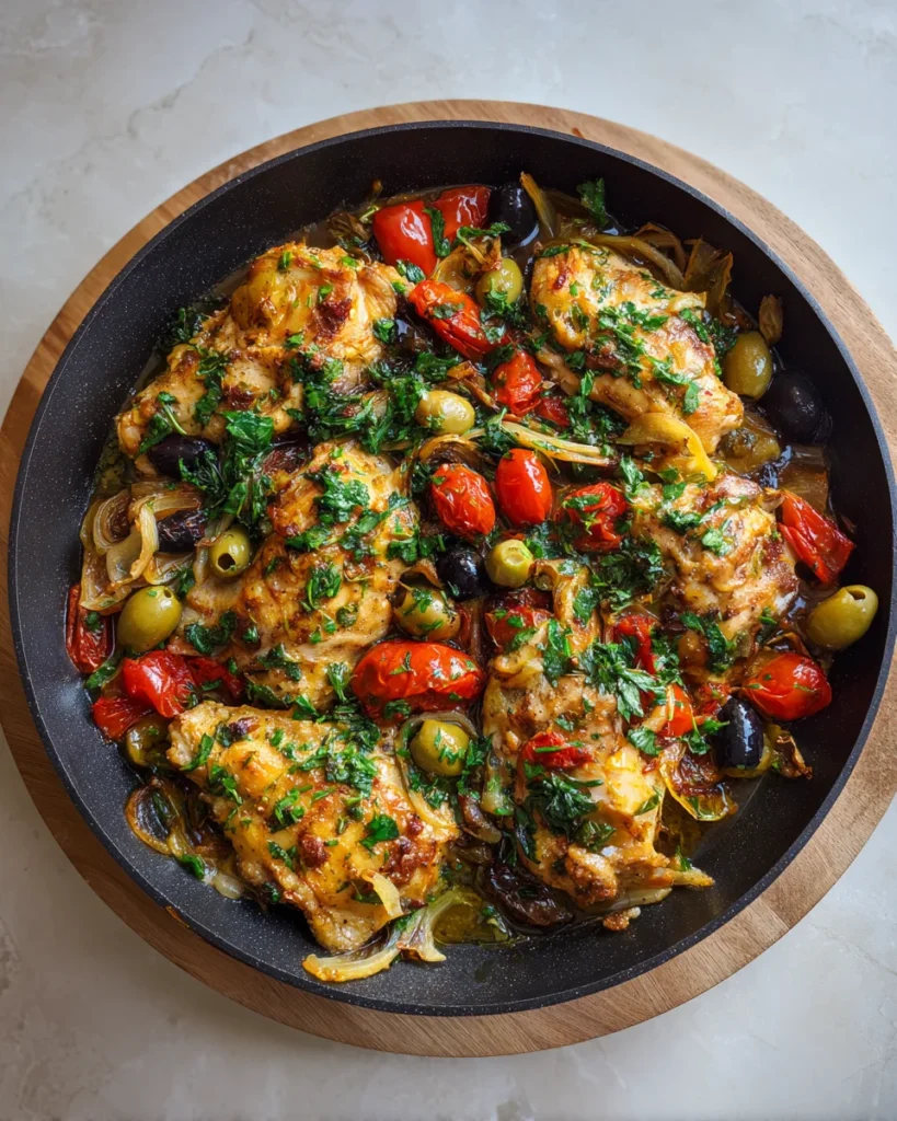 Mediterranean Olive Chicken Skillet