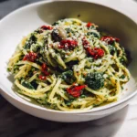 Mediterranean Spinach Olive Pasta