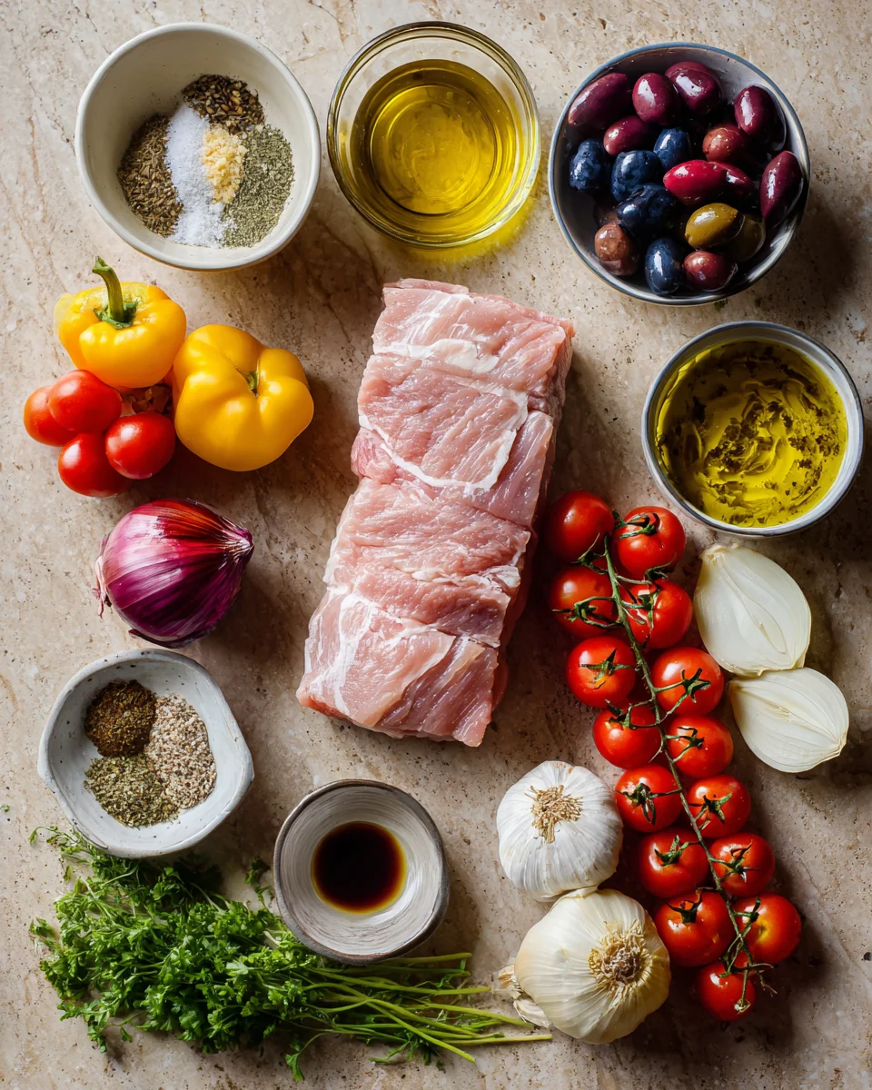Mediterranean Stuffed Pork Tenderloin